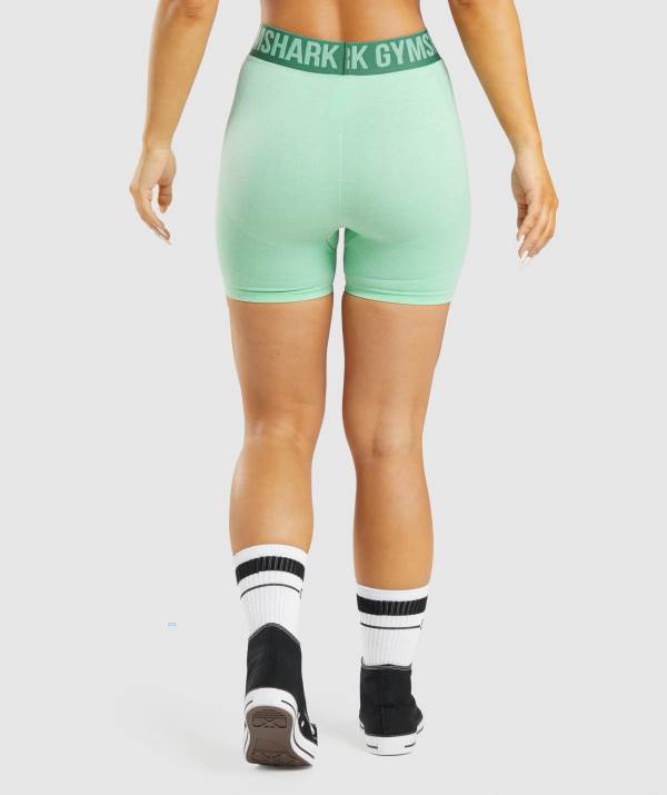 Damske Šortky Gymshark Flex Zelene | AI8056247